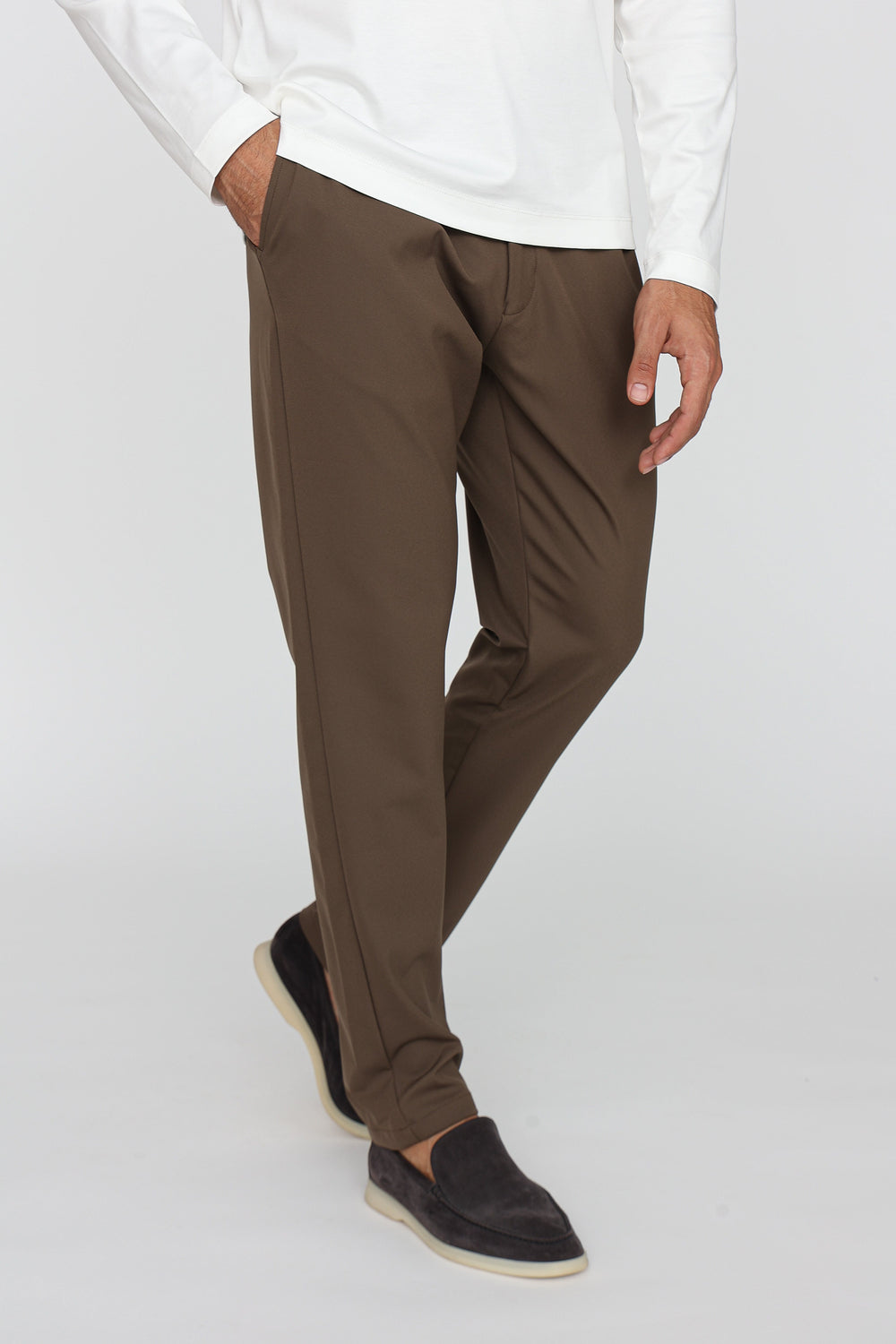 Brown Smart Tech Pants