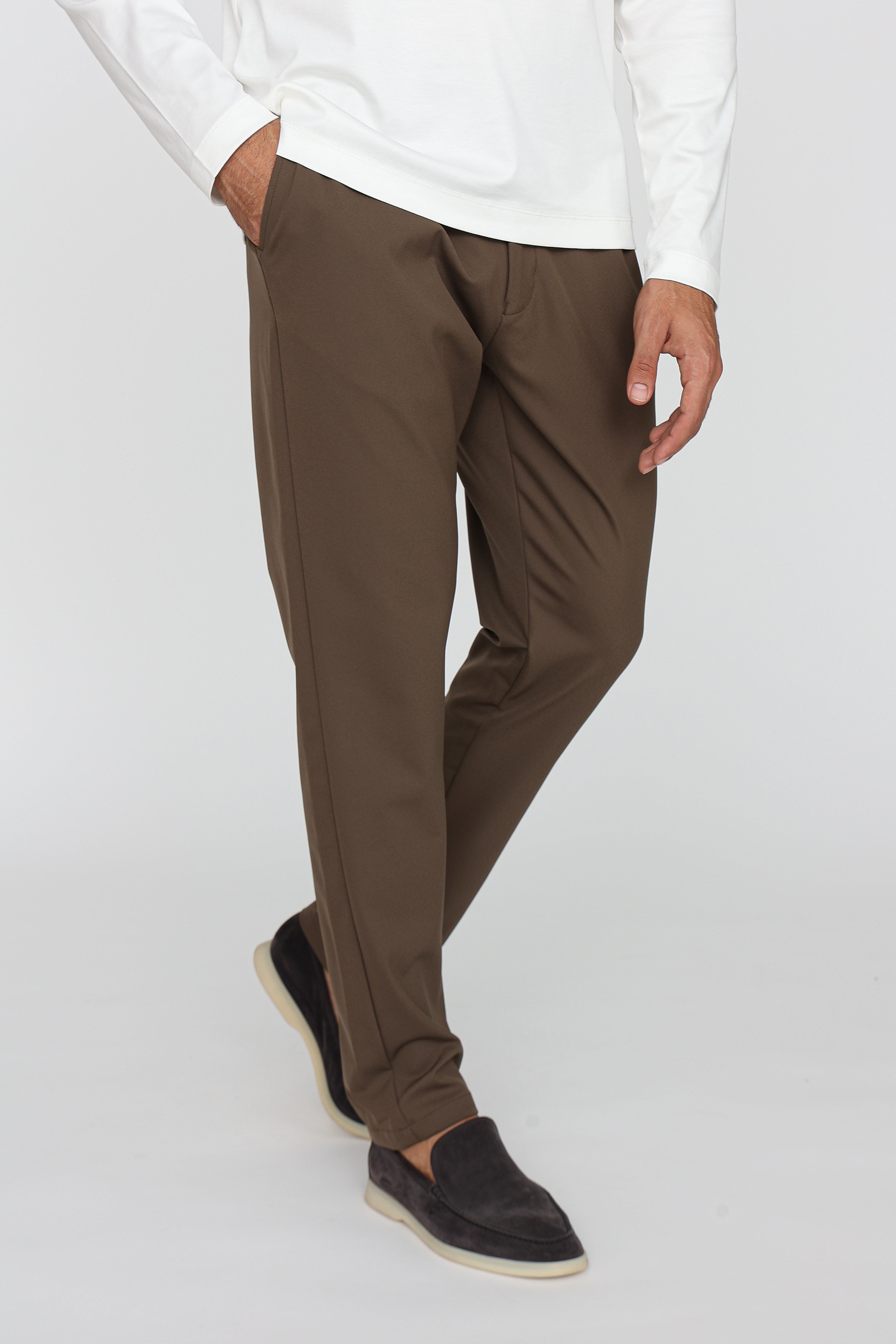 Brown Smart Tech Pants
