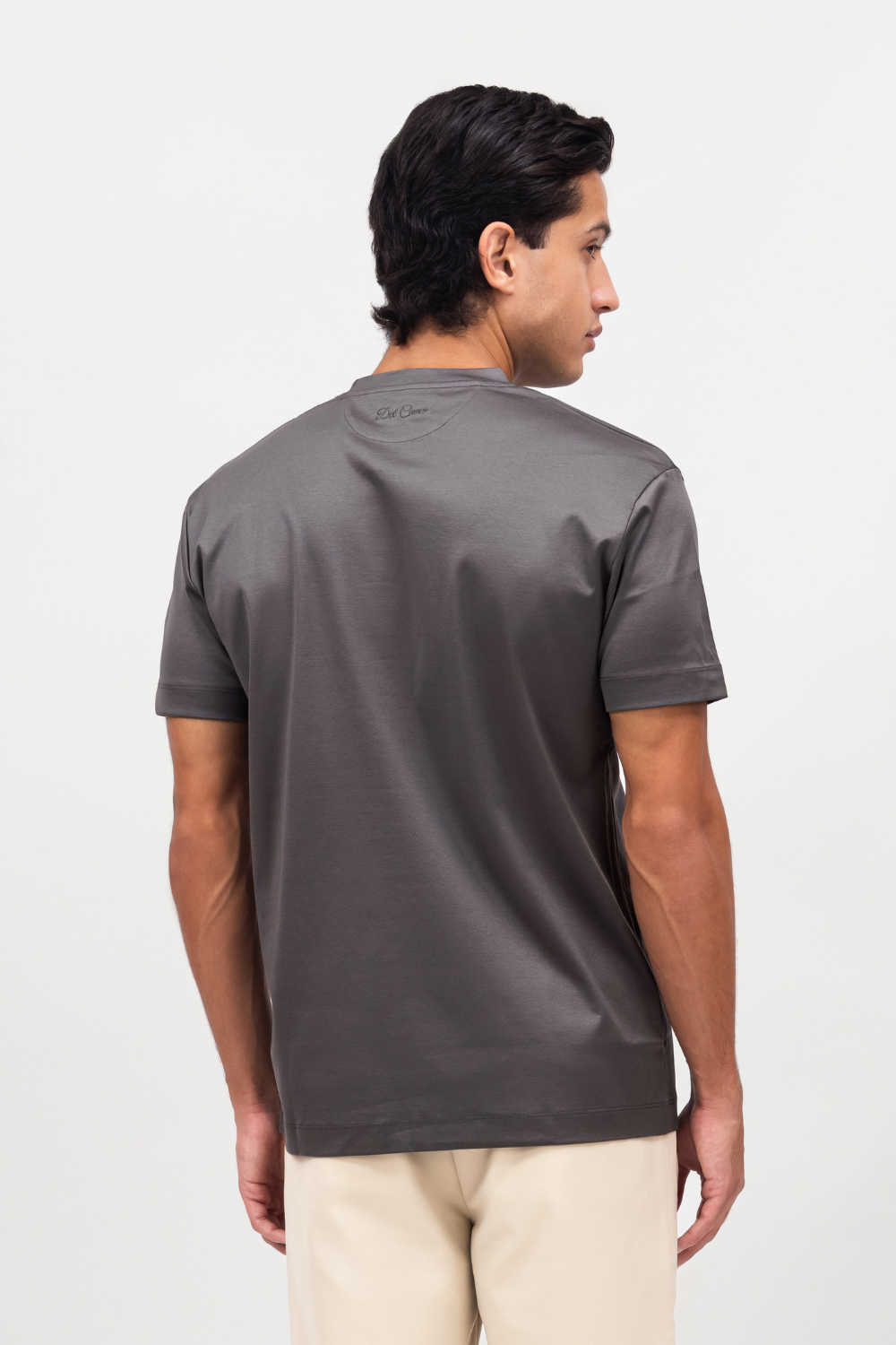 DARK GREY MERCERIZED T-SHIRT
