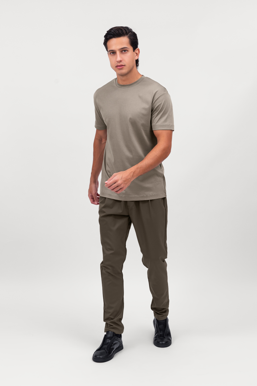 BROWN SMART TECH PANTS