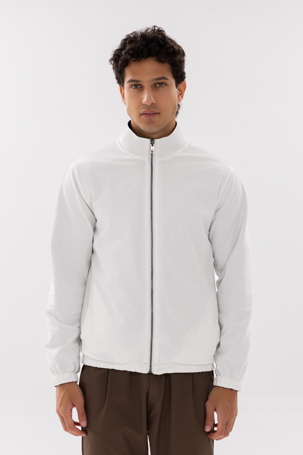 BLACK REVERSIBLE BOMBER JACKET