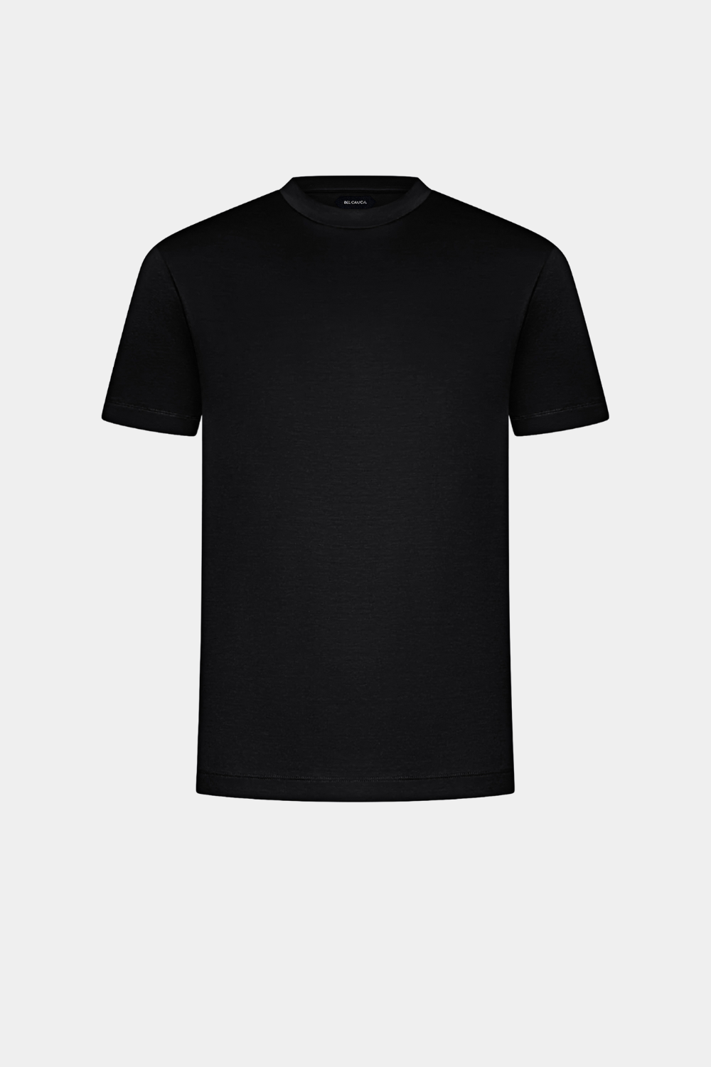 BLACK MERCERIZED T-SHIRT