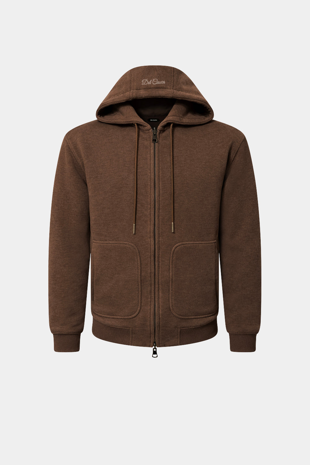 BROWN WOOL TRACK TOP