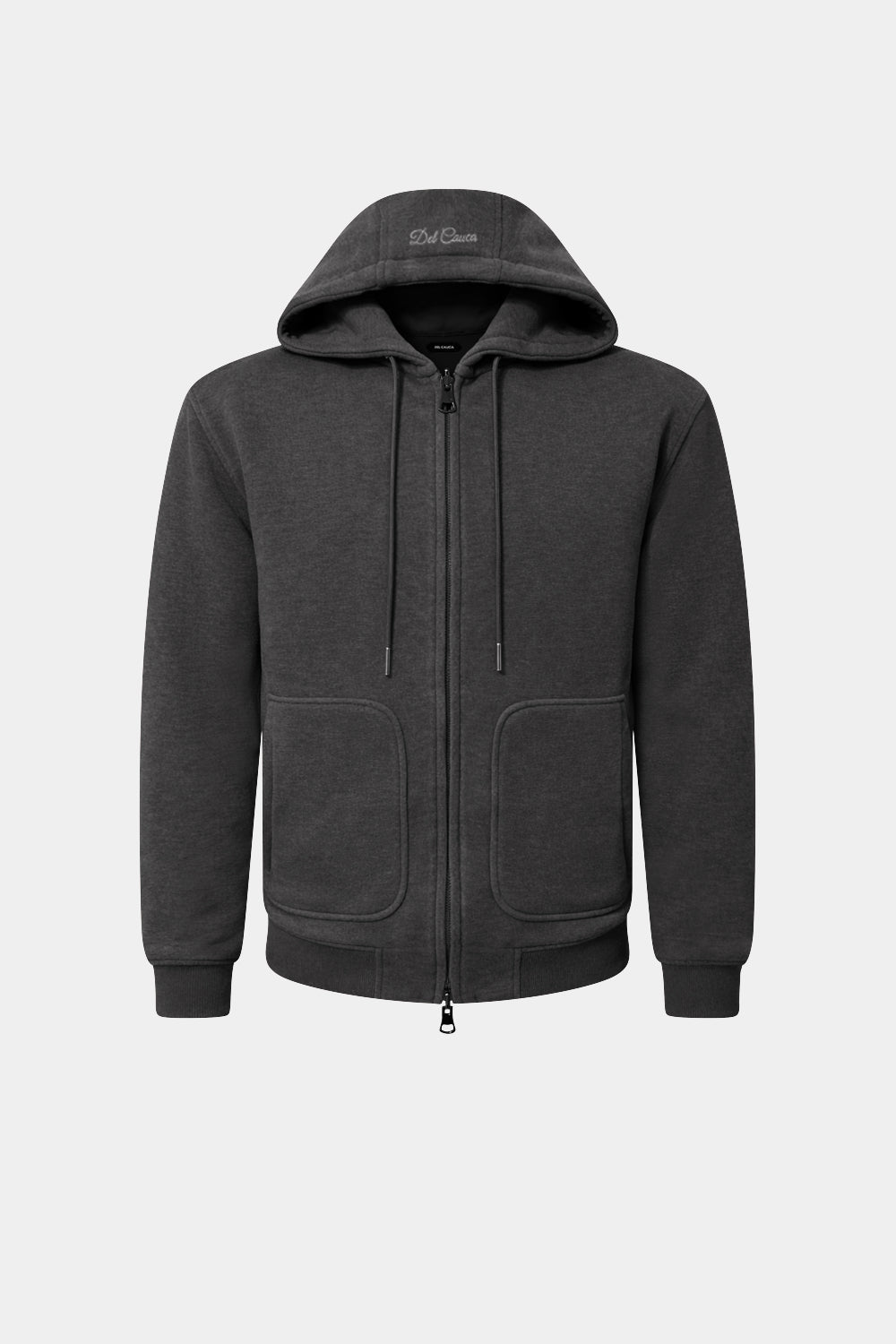 DARK GREY WOOL TRACK TOP