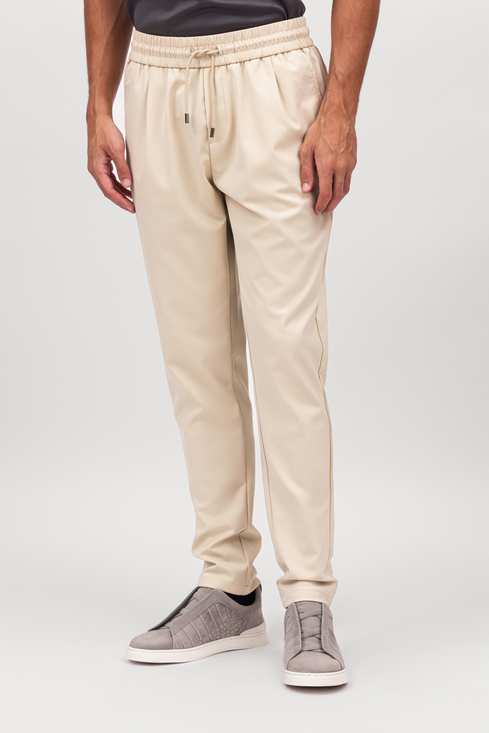 BEIGE SMART TECH PANTS