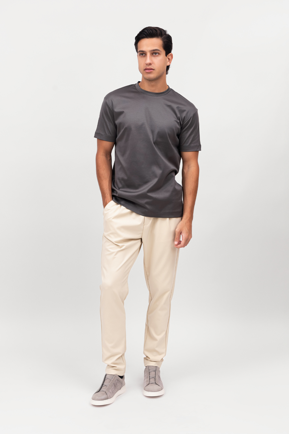 BEIGE SMART TECH PANTS