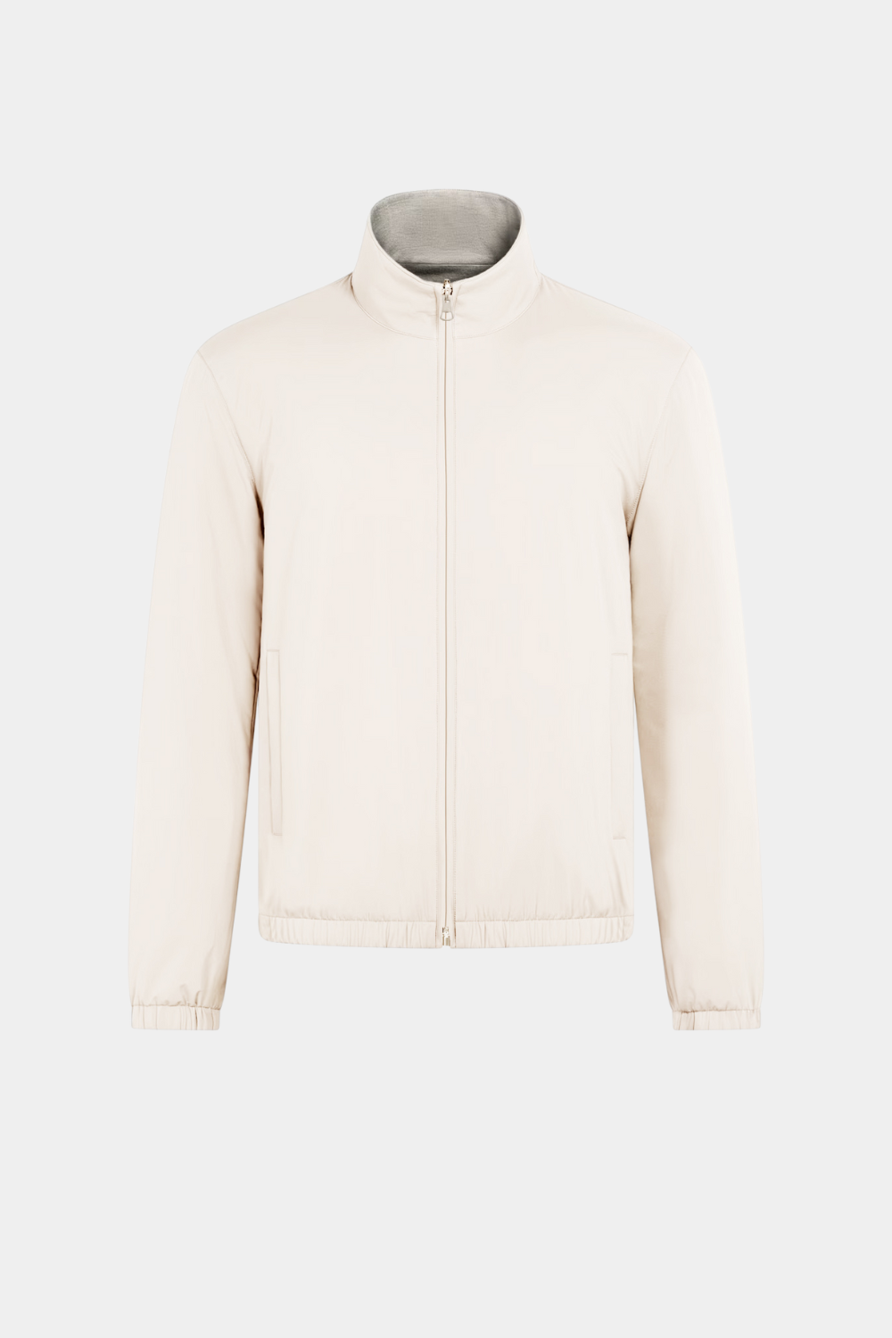 IVORY REVERSIBLE BOMBER JACKET