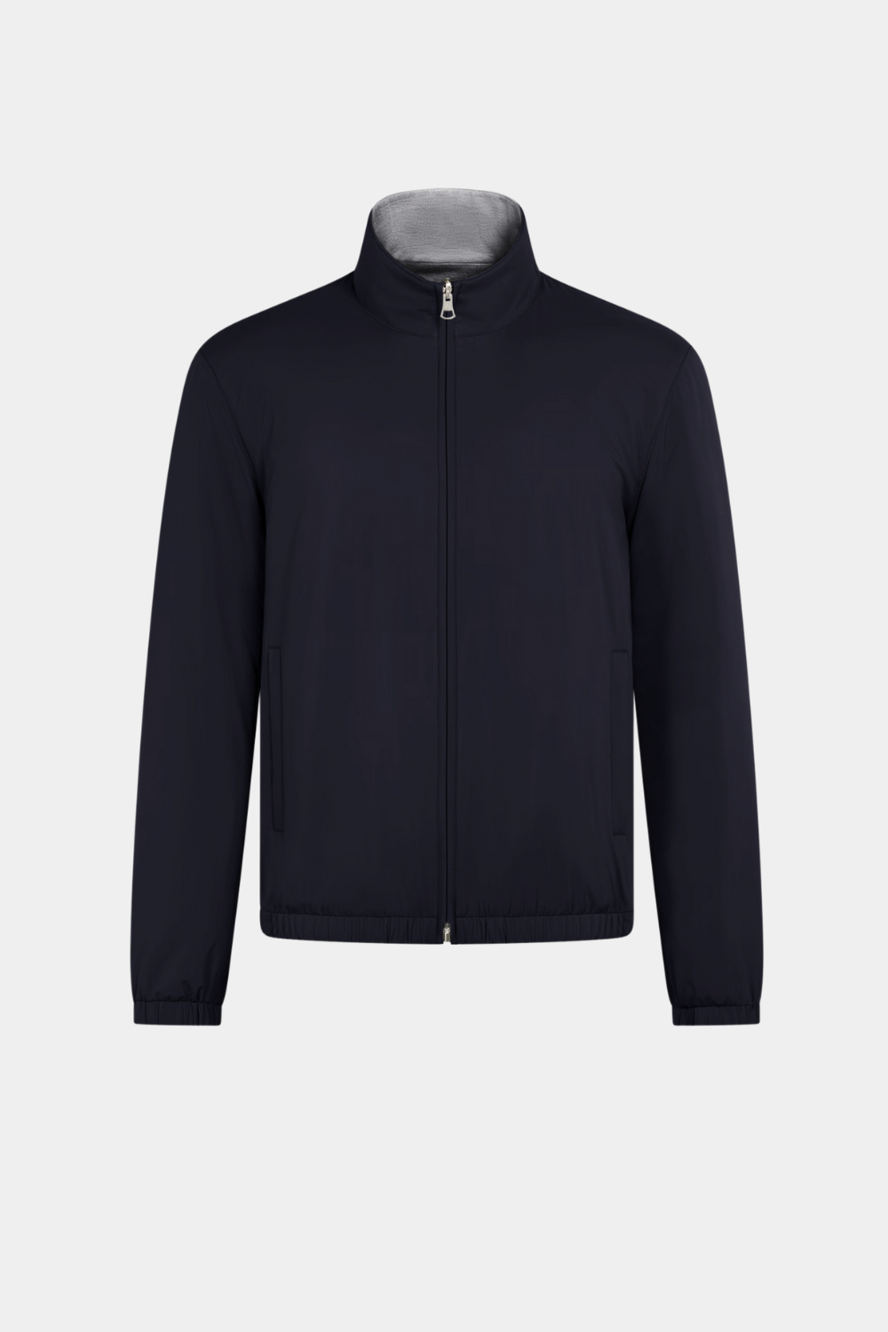 NAVY REVERSIBLE BOMBER JACKET